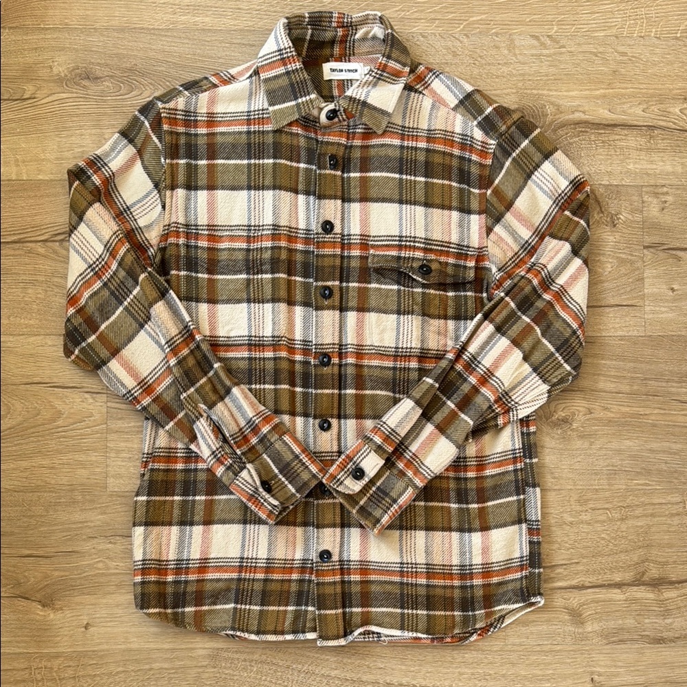 Men’s Taylor Stitch plaid button down shirt